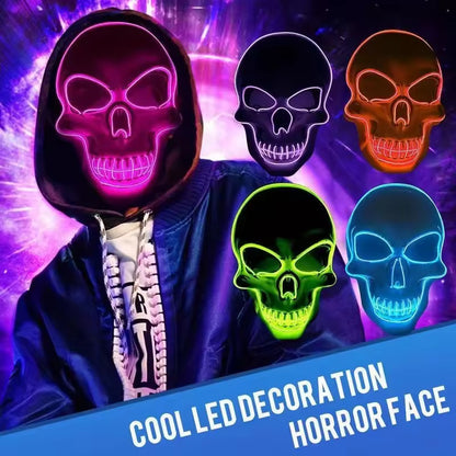 Halloween Party LED Skull Mask