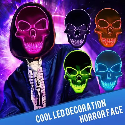 Halloween Party LED Skull Mask