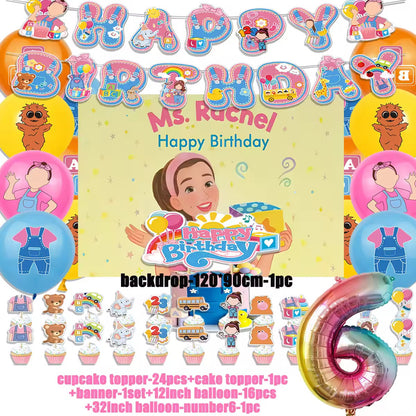 Ms. Rachel Party Decor & Supplies