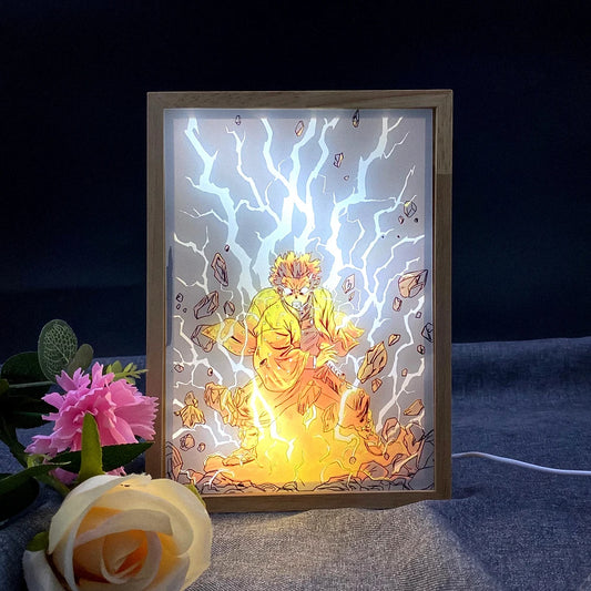 Demon Slayer Multicolor LED Art Design