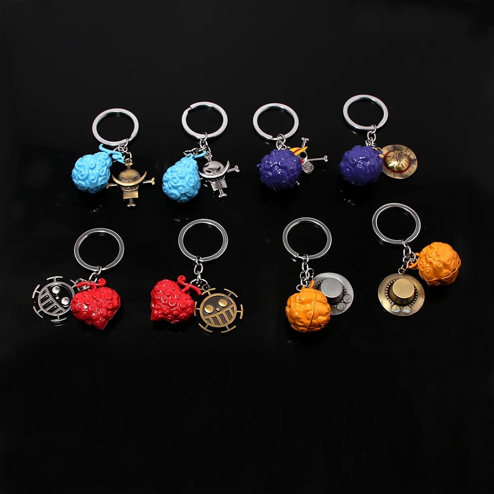 One Piece Devil Fruit Keychains