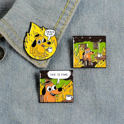 Alfileres/broche de dibujos animados