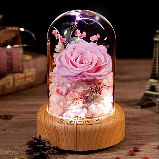 Forever Bluetooth LED Rose Glass Dome