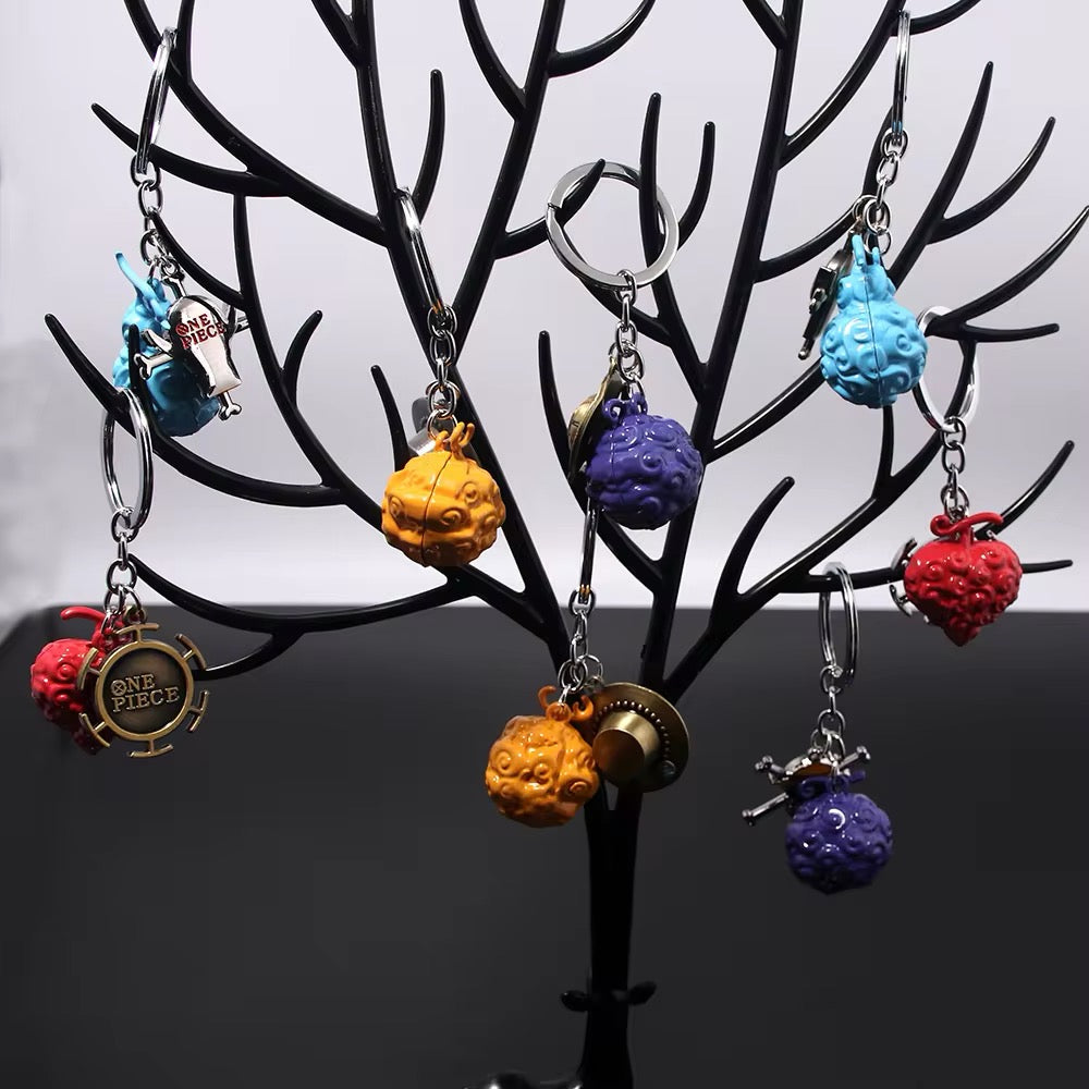 One Piece Devil Fruit Keychains