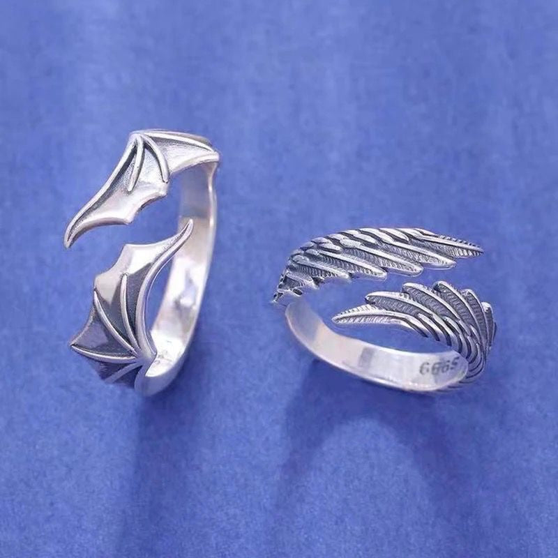 Anillos Pareja Angel/Demonio