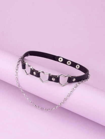 Heart & Chain Choker