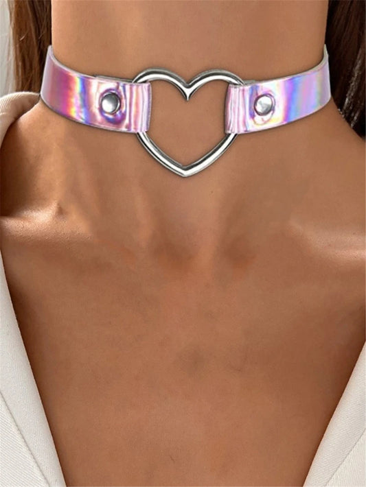 Heart Pink Choker