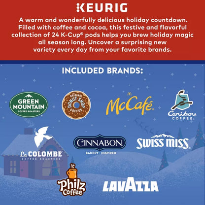 Keurig® 24 Cups of Cheer Advent Calendar