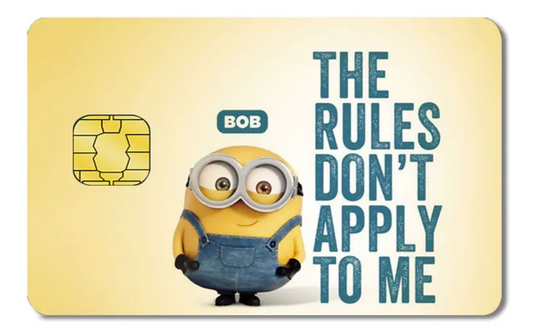 Diseño de tarjeta VISA de los Minions