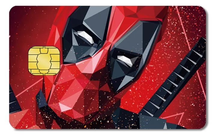 Diseño de tarjeta VISA de Deadpool