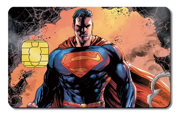 Diseño de tarjeta VISA de Superman