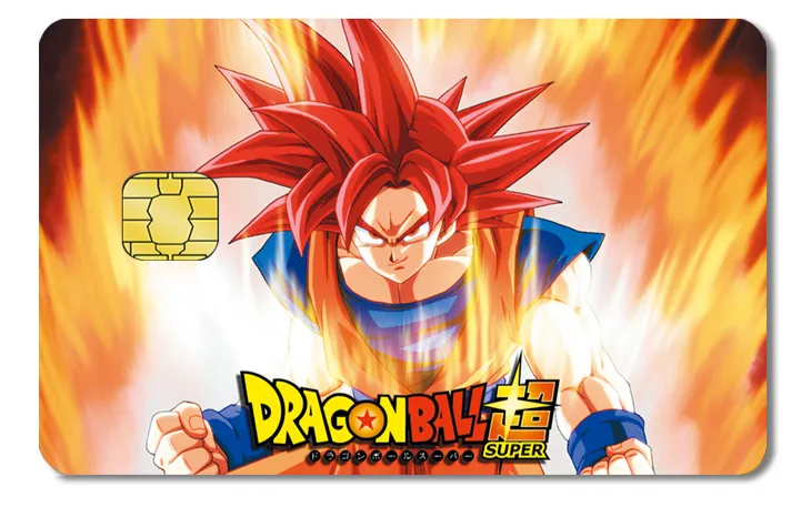 Diseño de tarjeta VISA de Dragon Ball Super