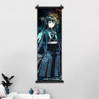 Póster enrollable de pared de Demon Slayer