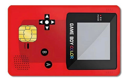 Diseño de tarjeta VISA de Game Boy Color