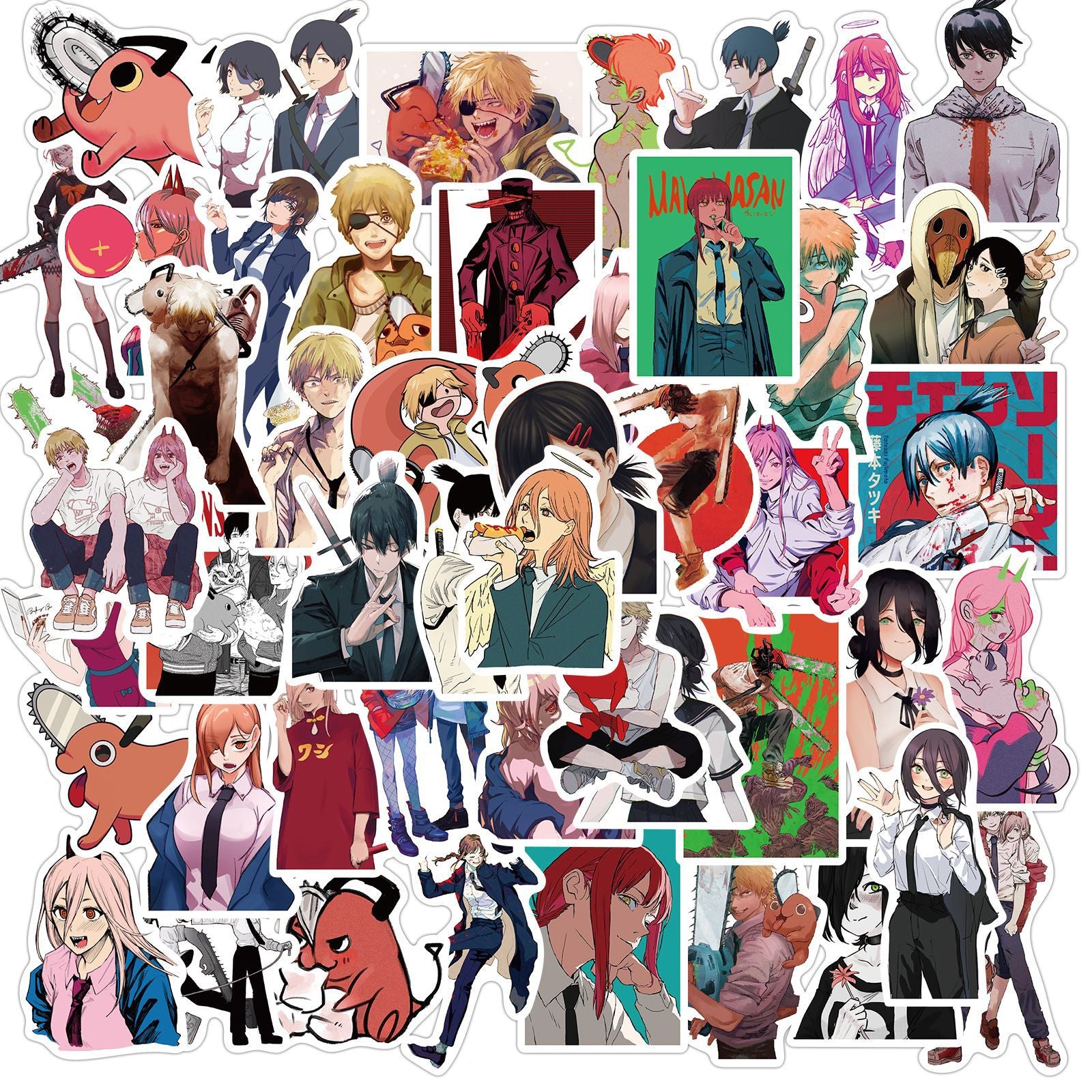 Sticker Man Characters Stickers! - Chainsaw Man – AZnewToys®