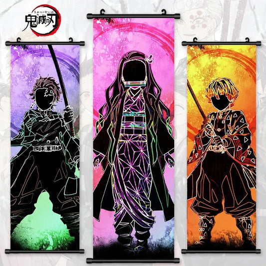 Póster enrollable de pared de Demon Slayer