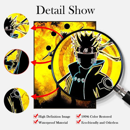 Póster enrollable de pared de Naruto Shippuden