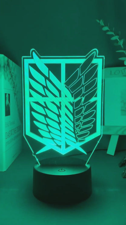 Attack on Titan Acrylic 3D Lamp