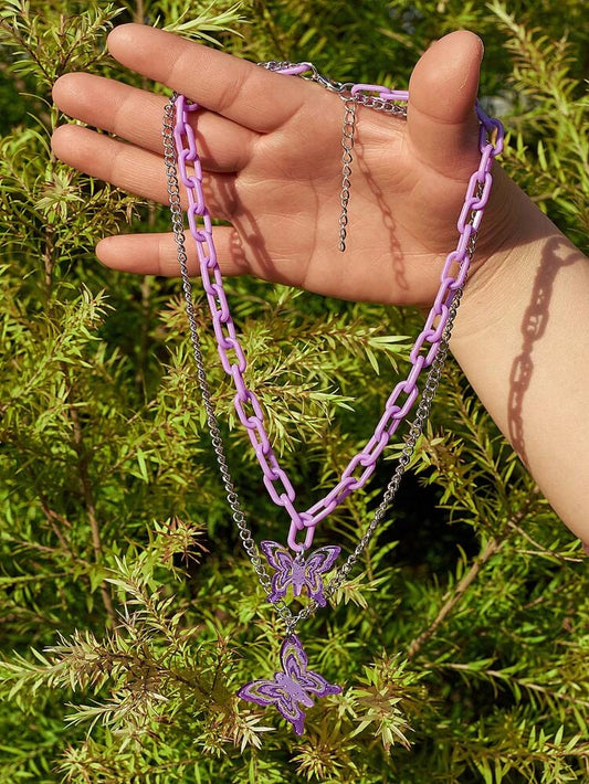 Collar de mariposa