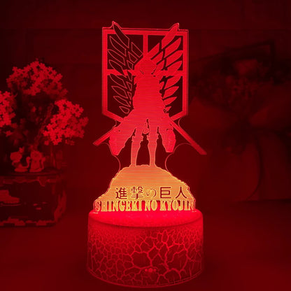 Attack On Titan 3D Acrylic Lamp