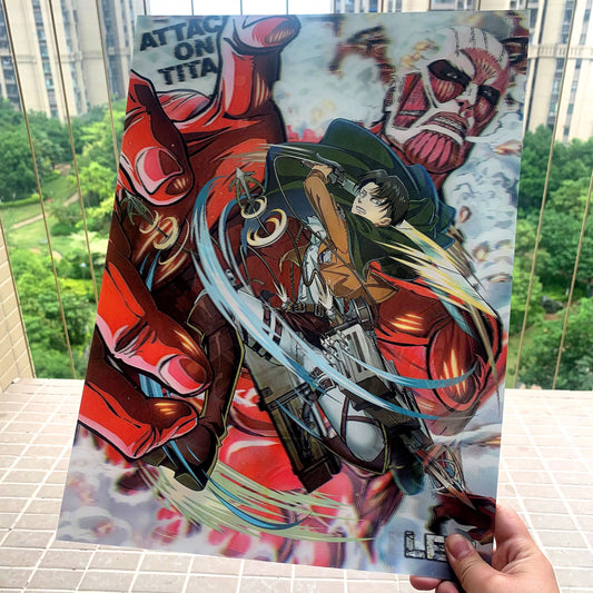 Attack on Titan 3D Poster