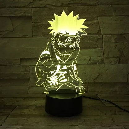 Lámpara 3D Acrílica Naruto