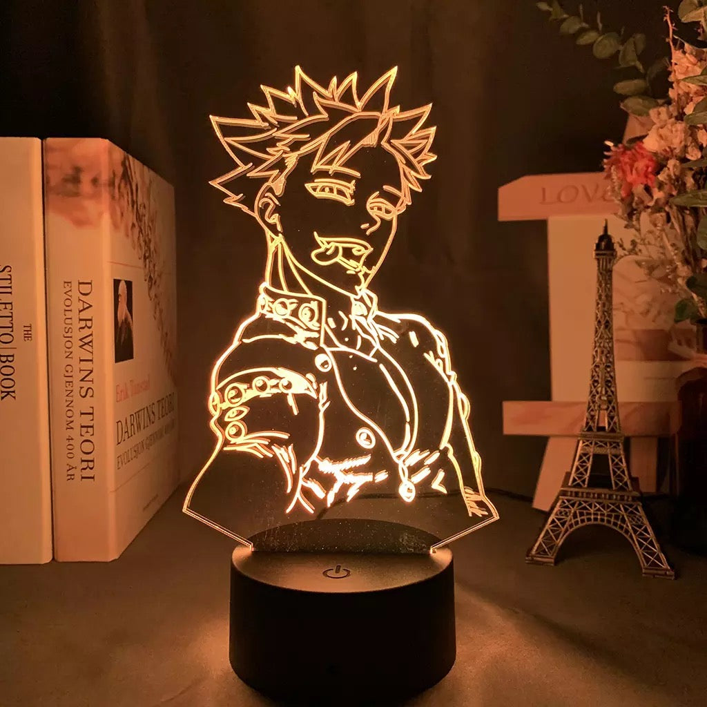 Seven Deadly Sins Acrylic 3D Lamp