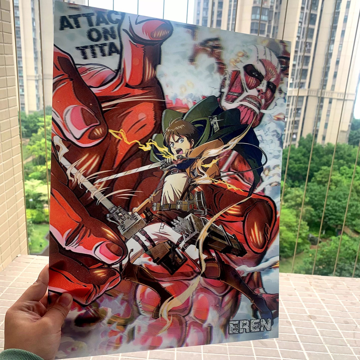 Attack on Titan 3D Poster