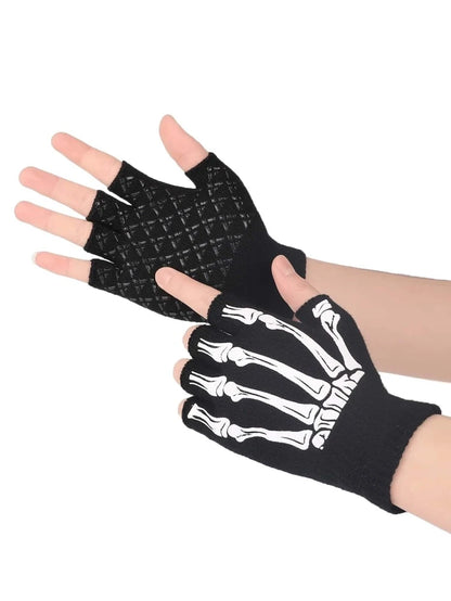 Skeleton Short Gloves