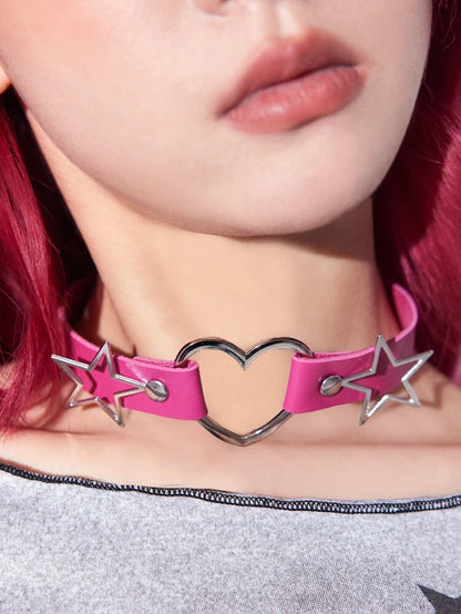 Heart & Star Choker