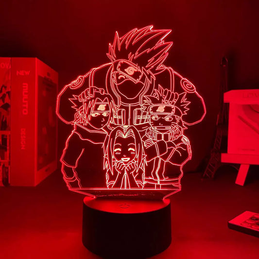 Lámpara 3D Acrílica Naruto