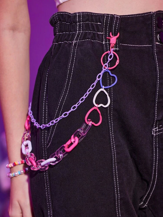 Cadena de pantalones de corazón