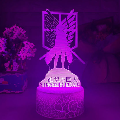 Attack On Titan 3D Acrylic Lamp