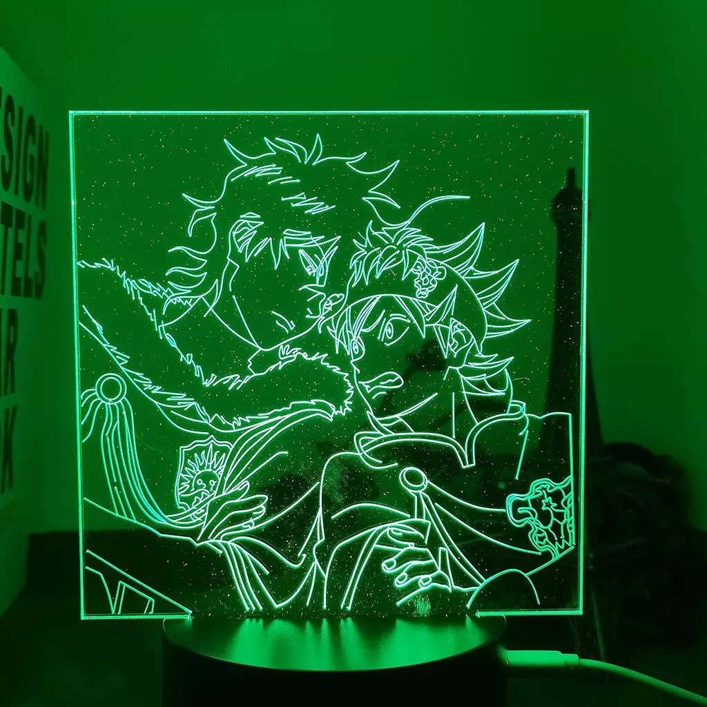 Black Clover Acrylic 3D Lamp