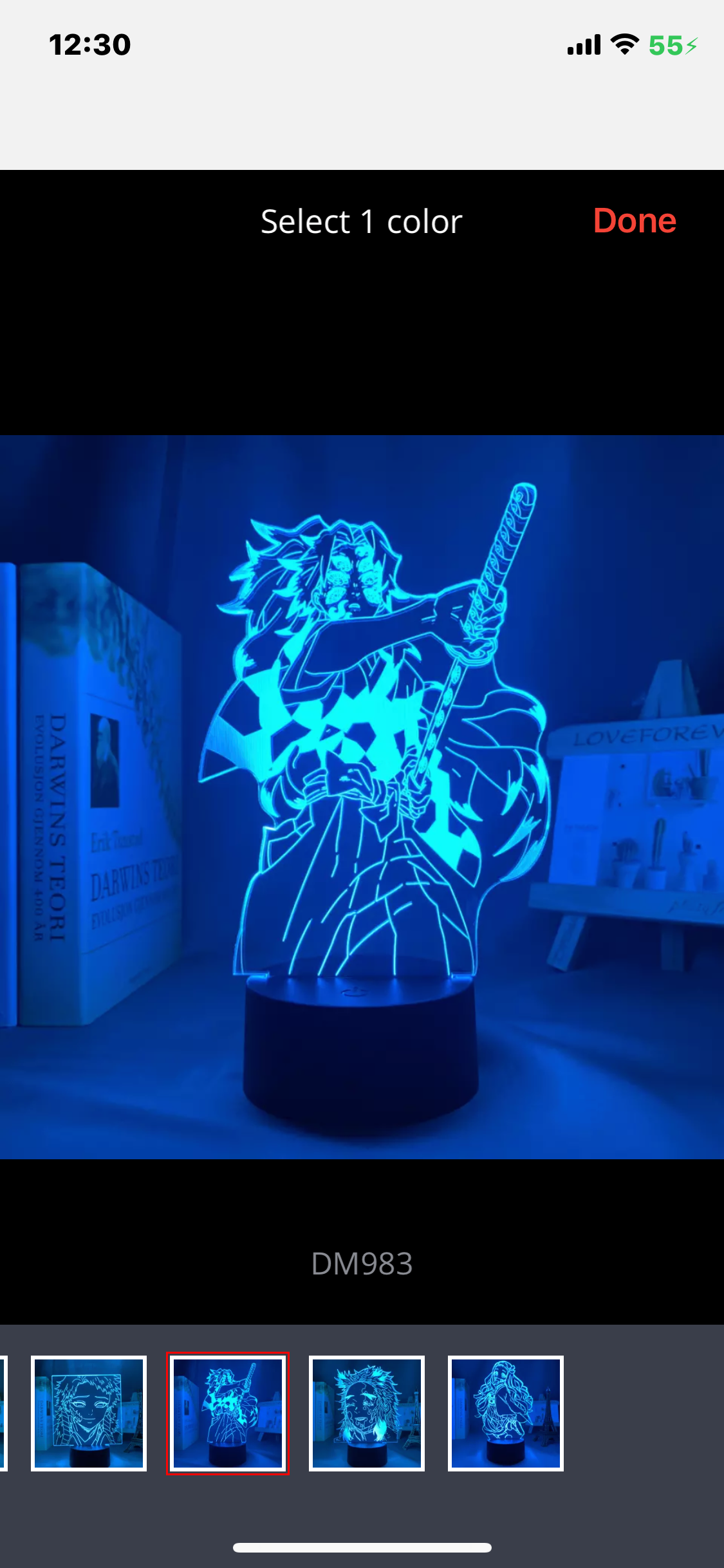 Demon Slayer Acrylic 3D Lamp