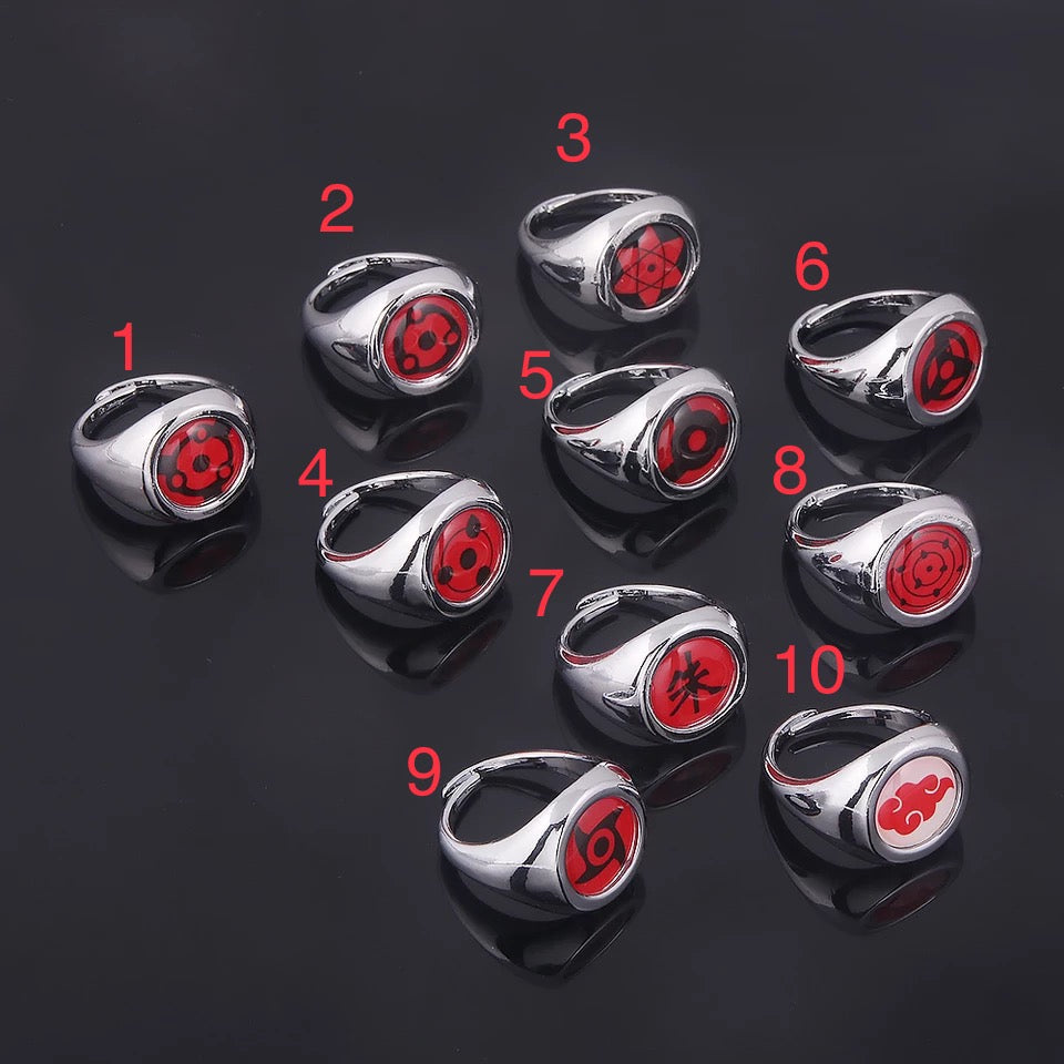 Naruto: Akatsuki / Sharingan Rings