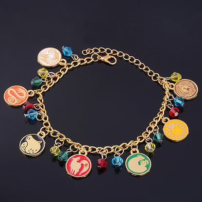 Pulsera con dijes de los siete pecados capitales