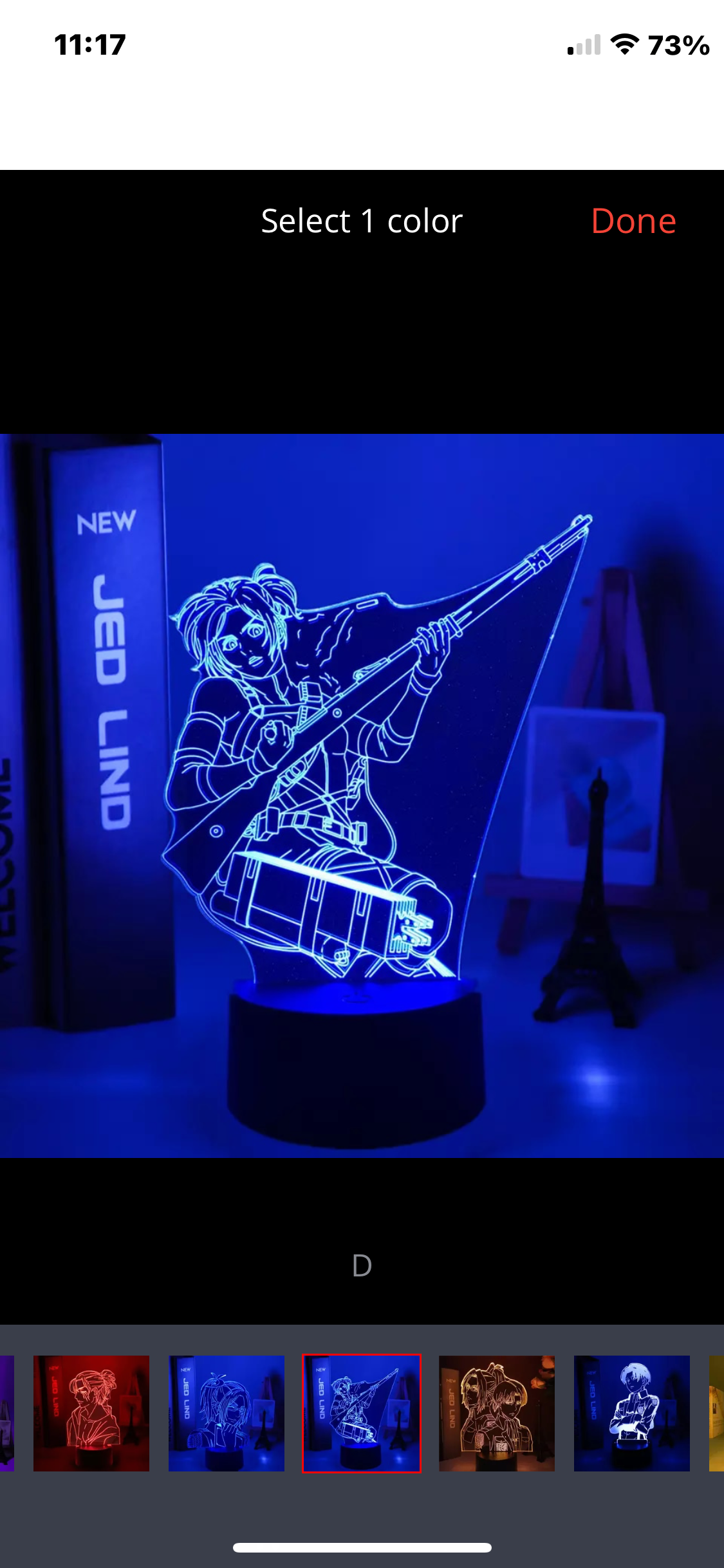 Attack on Titan 3D Lamp