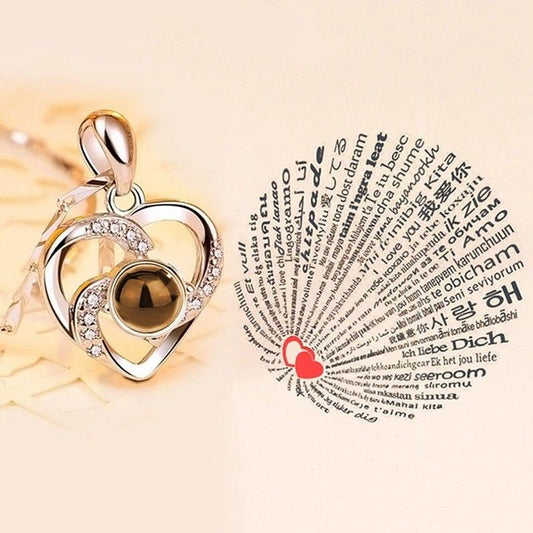 I love You 100 Languages Necklace