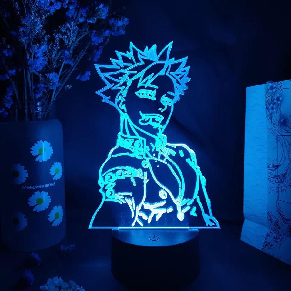 Seven Deadly Sins Acrylic 3D Lamp