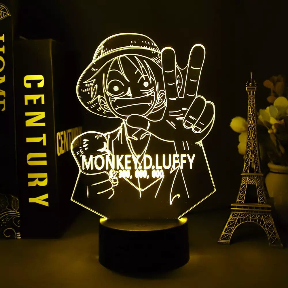 One Piece Acrylic 3D Lamp