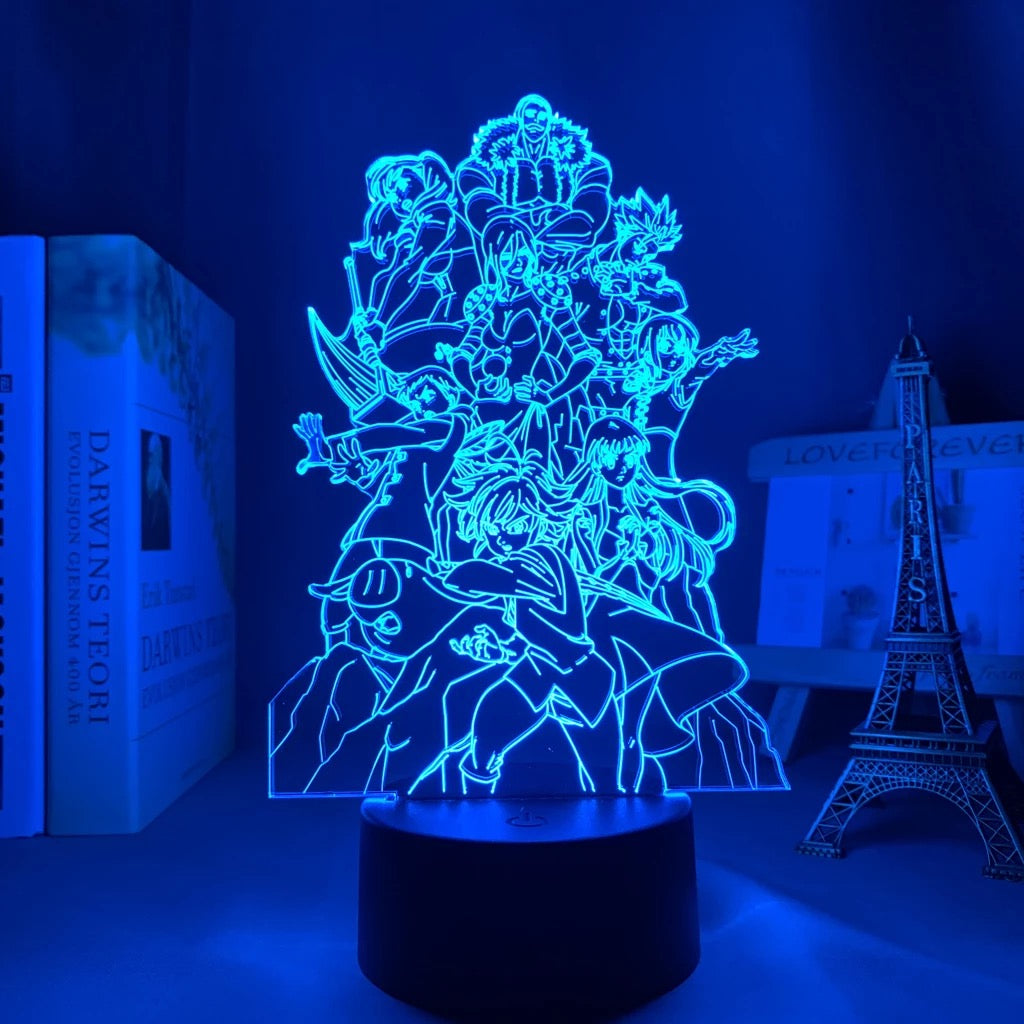 Seven Deadly Sins Acrylic 3D Lamp