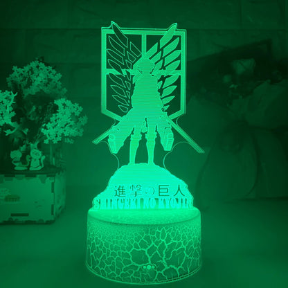 Attack On Titan 3D Acrylic Lamp