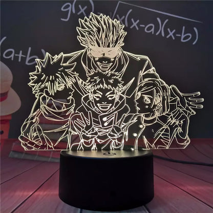 Lámpara 3D Acrílica Jujutsu Kaisen