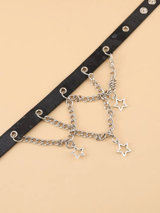 Gargantilla Cadenas Estrellas