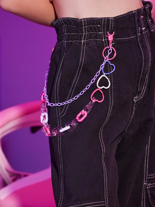Cadena de pantalones de corazón
