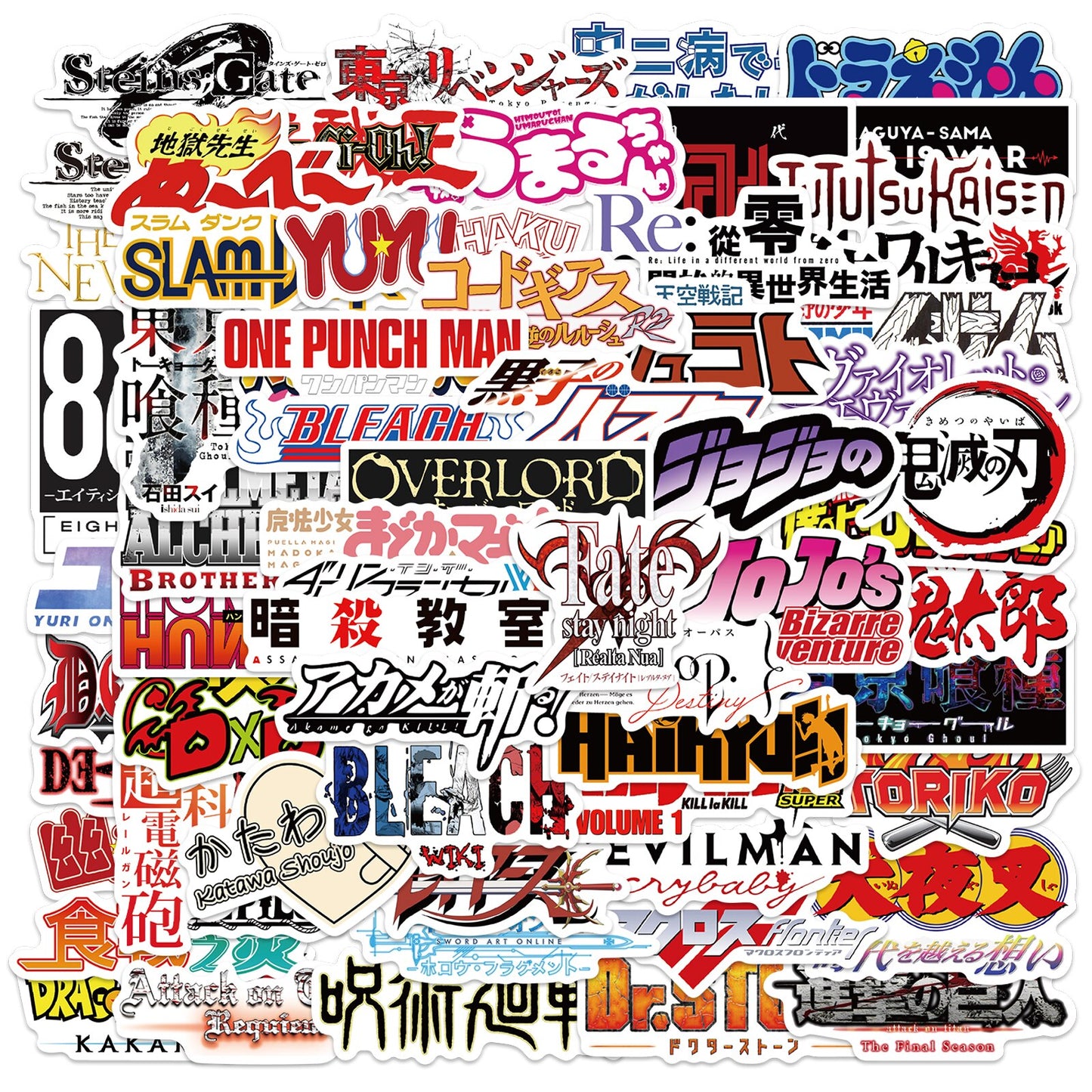 ¡Pegatinas! - Títulos / logotipos de anime