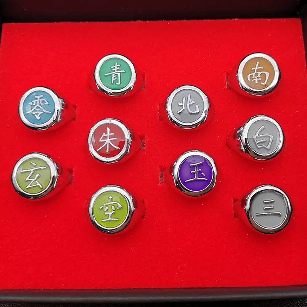 Naruto Rings Set