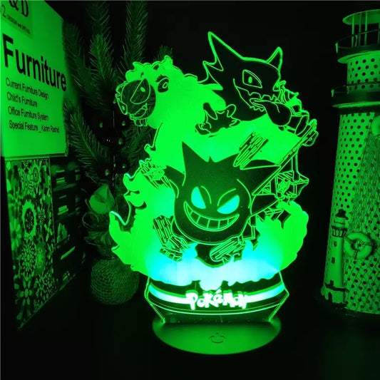 Lámpara 3D Acrílica Pokémon