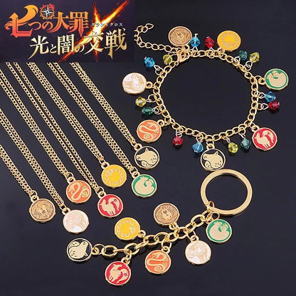 The Seven Deadly Sins Charm Keychain